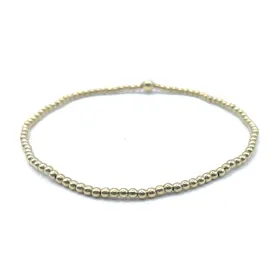 2MM GOLD FILLED WATERPROOF KARMA BRACELET (WITH SINGLE 4MM)