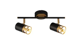 Almera 2/3/4Lt Bar Spotlight GU10 - Painted Gold/Polished Chrome