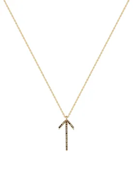 Arrow Gold Plated Necklace w. Spinel