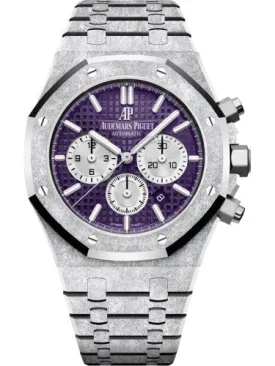 Audemars Piguet Royal Oak Chronograph Frosted White Gold 41mm Purple 26331BC.GG.1224BC.01