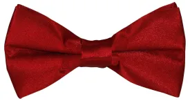 Buckle Plain Satin Red Bow