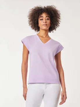 Cap Sleeve V-Neck Top