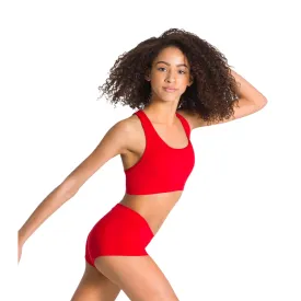 Capezio Children's Racerback Crop Top - Red