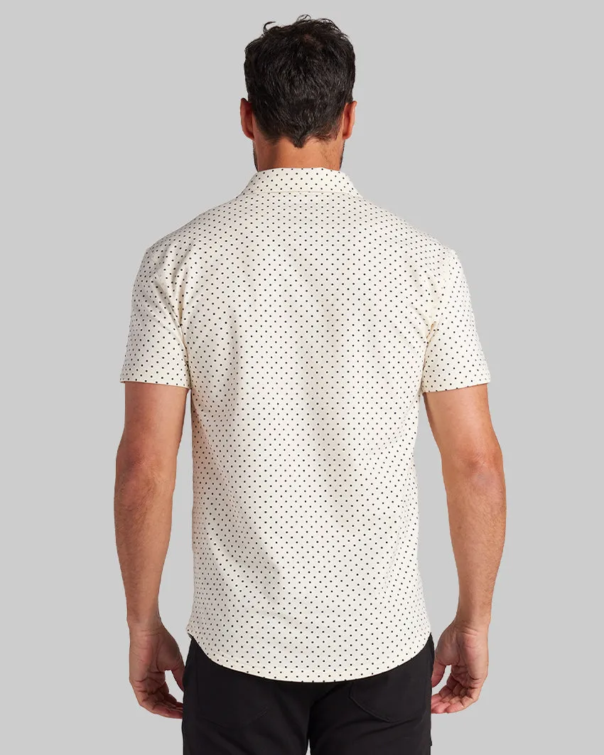 Drop-Cut: LUX Dotted Polo <!-- Size L -->