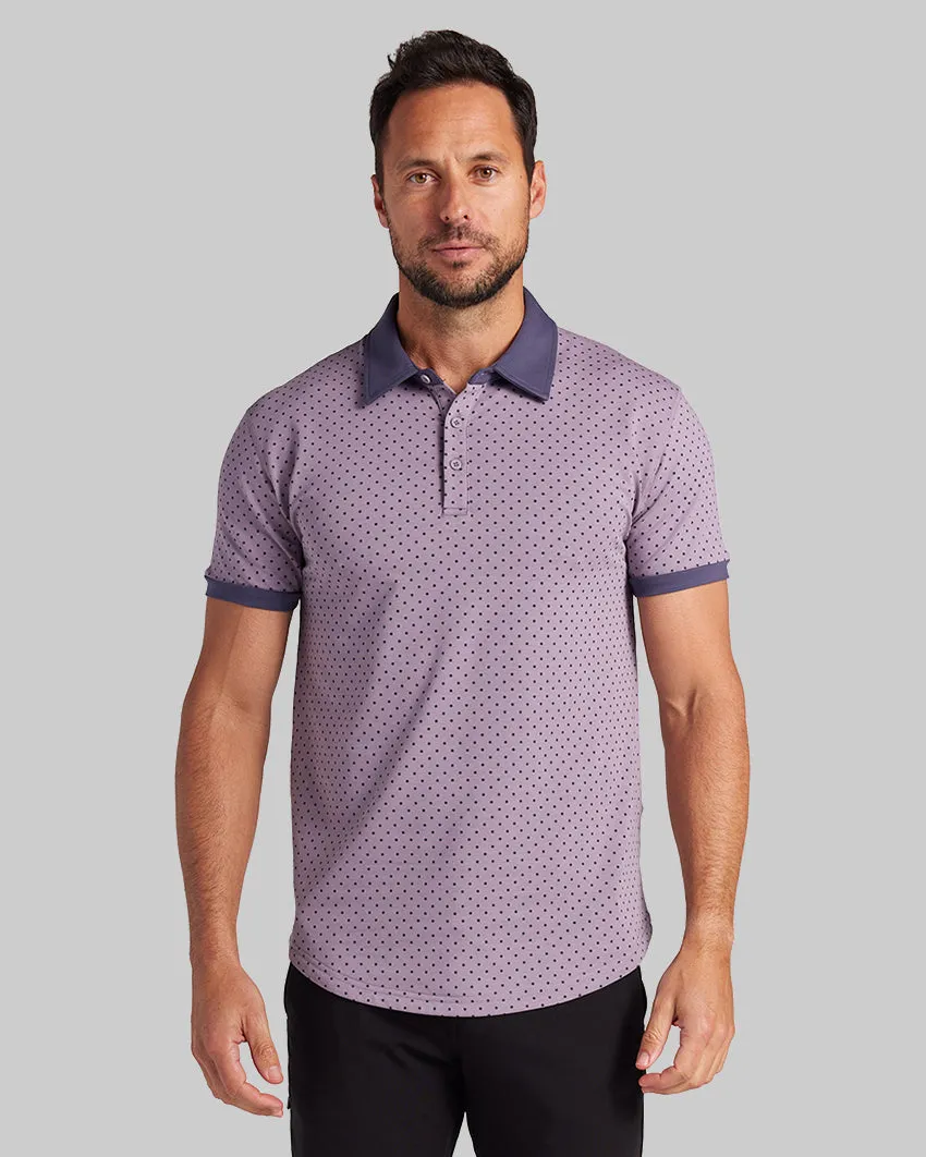 Drop-Cut: LUX Dotted Polo <!-- Size L -->