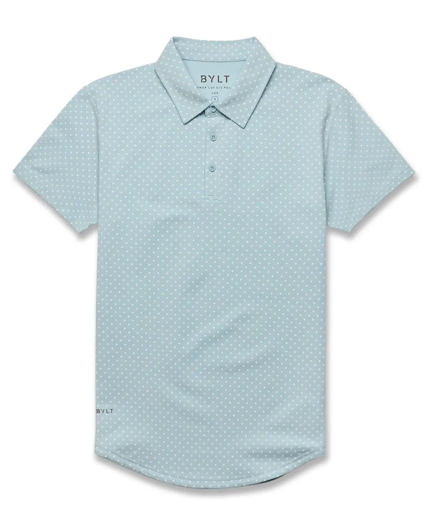 Drop-Cut: LUX Dotted Polo <!-- Size L -->