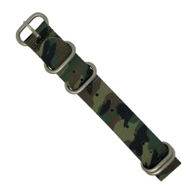 Heavy Duty Zulu Strap in Green Camo