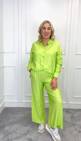 Lime green shirt