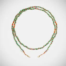 Mauli Beads Ghana Green 73cm