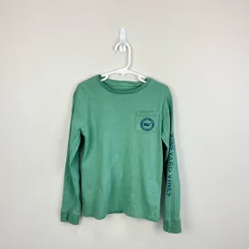 Mini Boden Long Sleeve Green Whale T-Shirt 6