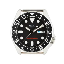 SKX007/SRPD Steel Bezel Insert: Dual Time style Black