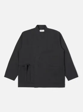 Universal Works Kyoto Work Jacket in Black Twill